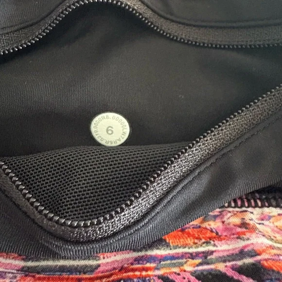 Lululemon Athletica Black and Colorful Patterned Shorts - Picture 4 of 4